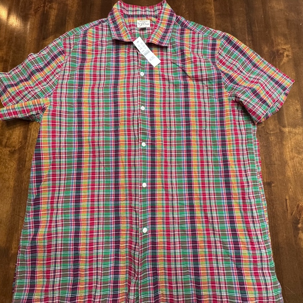 J. Crew Multicolor Plaid Casual Shirt